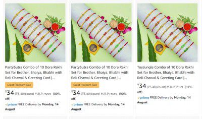 Rakhi Combos starting from ₹34