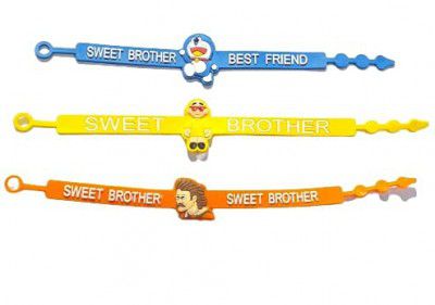 Rakhi for Brother Kids cartoon rakhis Doremon,Rakhi sweet brother Rakhi for kids Rakhi Cartoon toys rakhi for bhai/bhaiyaa/brother Stylish Fancy rakhi pack of 3