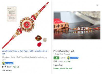 Rakhi & Rakhi Sets @ 49