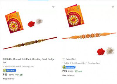 Rakhi Sets Starting at ₹49