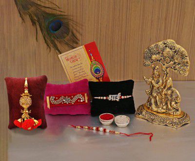 Rakhis for Bhai Bhabhi Brother with Gifts Hamper