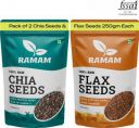 Ramam Chia & Flax Seeds Combo | (2 x 250 g)...
