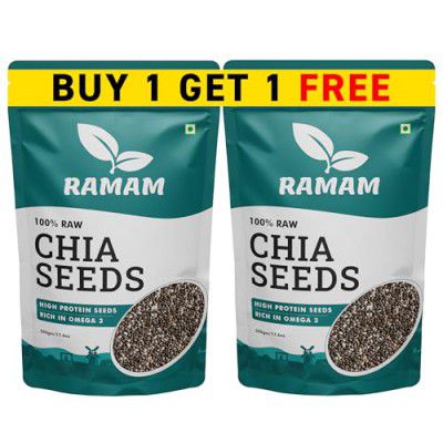 Ramam Chia seeds 1kg For Weight Management | Natural Chia Seeds for Eating