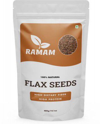 Ramam Flax seeds |Helps in Hair Growth| Helps in Manage Heart Health | Brown Flax Seeds  (400 g)