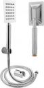 Ramya Ultra Slim Steel Square Rain Spray Hand Shower With 1.5mtr Tube and Wall Hook Shower Head...
