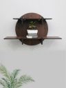 RANDOM Brown MDF Basic Wall Shelf...