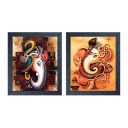 Random (RP-1057) Multicolor Ganpati Bappa Paintings - Set of 2...
