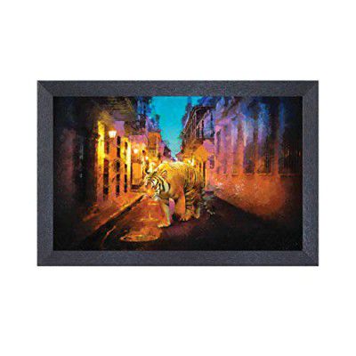 Random (RP-1706) Multicolor Abstract Painting, 18 inch X 12 Inch