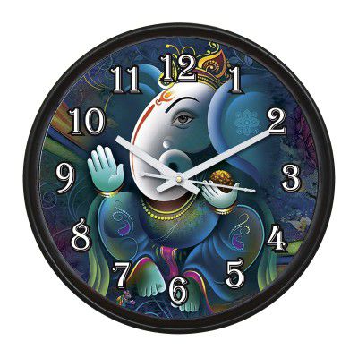 Rangat Craft Ganesha Wall Clock {25x25 cm}