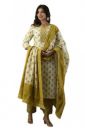 Rangnavi Women Cotton Straight Printed Kurta Pant and Dupatta Set ...