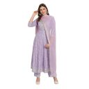 Rangnavi Women Rayon Anarkali Embroidered Printed Kurta Pant and Dupatta Set...