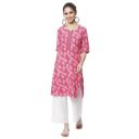 Rangriti Pink Liva Straight Kurta...