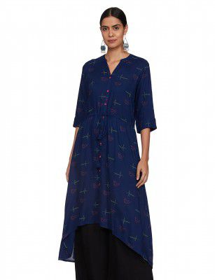 Rangriti Women's Rayon A-Line Maxi Dress