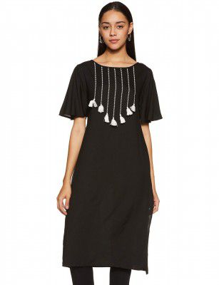 Rare Roots Women's Rayon Regular Kurta
