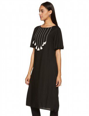 Rare Roots Women's Rayon Regular Kurta