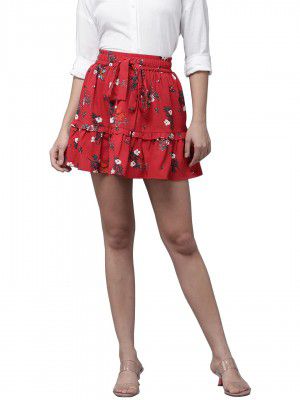 Rare Women Polyester Mini Western Skirt