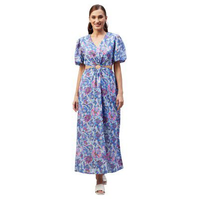 rare Women's Polyester A-Line Maxi Casual Dress