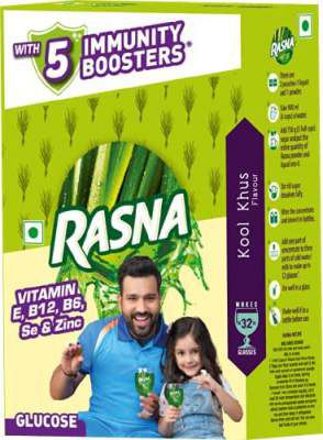 Rasna Fresh Fun 32 Glass Monocarton, Kool Khus, 70g (Pack of 5)