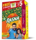 Rasna Fruit Fun 32 Glass Monocarton, Nagpur Orange - Pack of 5...