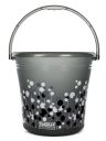 RATAN PLASTICWARE Frosty Bubble Printed 16 Ltrs Plastic Bucket for Bathroom, Home & Kitchen Smokey...