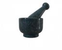 Rathore Handicrafts Forest Green Marble Mortar and Pestle Set/Kharal/Idi Kallu/Khal Musal/Imam Dasta/Okhli Musal/Khalbatta Grinding Spices and Medicines Green(4 in)...