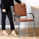 Ratison Office Chair Visitor Chair with arm Rest with Steel Frame and Cushioned seat Back...