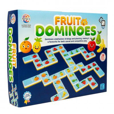RATNA'S Fruit Dominoes, Classic Table Top Game