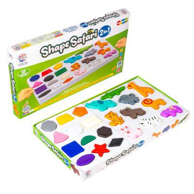 RATNA'S Shape Safari 2in1 Fun & Learning Different Geometrical & Animal Shapes Toy for Kids 3+ Years