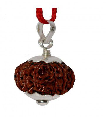 Raviour Lifestyle 9 Mukhi Rudraksha nine face Pendant 9 Faced Rudraksha Bead original Pendant for Men and Women