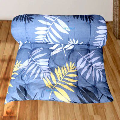 RAVOMAT Single Bed Cotton Filled Mattress Gadda Soft & Reversible 6x4