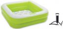 RAWMAX Summer Special 3.5 feet Rectangular Inflatable Kid Swimming Pool with Air Pump, Bath tub, Water Pool for Kids Multi Color...