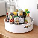 Raxon Innovation Rotating Kitchen Accessories Organizer | Revolving Condiment Holder | Rotating Organizer Tray Multi-Function Rotating Tray, Kitchen Organizer, Cosmetics Organize (Cream)...