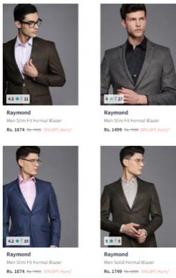 Raymond Blazer Minimum 70% Off