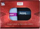 Raymond Fabrics Pant Shirt Fabric Solid Combo Box ( Blue Pant-Shirt, Unstitched, Free Size)...