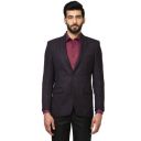 Raymond Full Sleeve Dark Violet Wool Blend Contemporary Fit Blazer for Men...