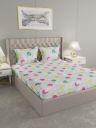 Raymond Home 120TC Cotton Multi 1 Bedsheet with 2 Pillow Covers...
