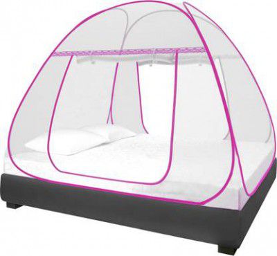 Raymond Home Polyester Adults Washable Estelle Mosquito Net  (Pink, Tent)