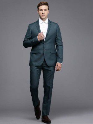 Raymond Men SB 2BTN NOTCH LPL SUIT-2PCS SLIM FIT Solid Suit