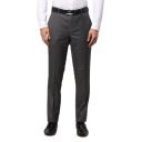 Raymond Men's Slim Fit Mid Rise Poly Viscose Blend Solid Pattern Flat Front Formal Trouser...