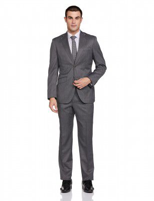 Raymond Men's Wool Blend SB2 BTN Notch Lapel Floating Suit-1 Dress Set