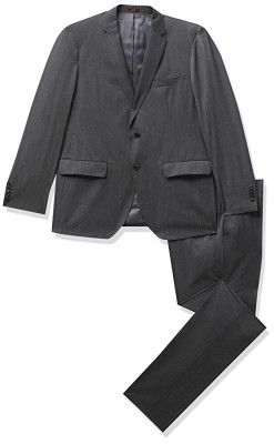 Raymond Wool Blend Mens Full Sleeve Contemporary FIT Fancy Grey Formal Suit (RPDC00701-G9 104)