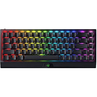 Razer Blackwidow V3 Mini Hyperspeed - Phantom Edition - Yellow Switch - Us Wireless 65% Mechanical Gaming Keyboard with Chroma RGB - Rz03-03891900-R3M1 (Black)