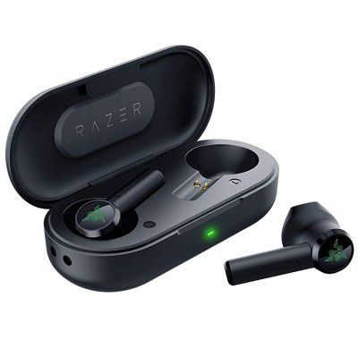 Razer Hammerhead Water Resistant Bluetooth 5.0 Auto Pairing True Wireless Bluetooth Earbuds ( Matte Black RZ12-02970100-R3A1 )