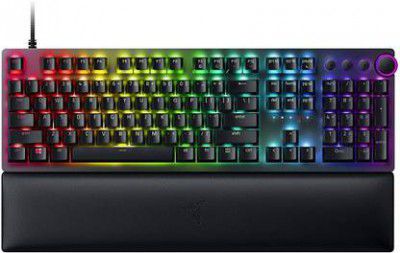 Razer Huntsman V2 - Optical (Clicky Purple Switch) RZ03-03930300-R3M1 Wired USB Gaming Keyboard  (Black)