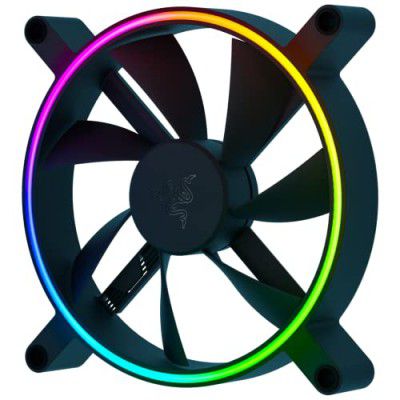 Razer Kunai Hydraulic 140MM aRGB PC Fan: Powerful aRGB Fan - PWM Fan Controller Support & Connect Up to 8 Fans - Powered by Razer Chroma RGB - 1 Fan-RC21-01800200-R3M1