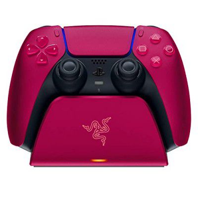 Razer Quick Charging Stand for Play Station 5 DualSense Wireless Controller - Red - RC21-01900300-R3M1