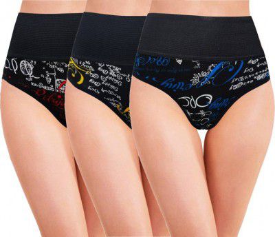 RC. ROYAL CLASS  Pack of 3 Women Hipster Multicolor Panty