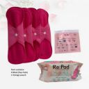 Re:pad Reusable Sanitary Pad, Pack of 4 Maxi Pads Sanitary Pad (Pack of 4)...