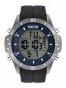 REACTION KENNETH COLE Men Blue Dial & Black Straps Digital Watch KRWGP2194202...