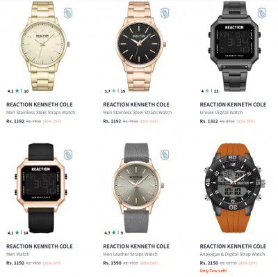 Myntra : Upto 85% Off On Reaction Kenneth Cole Watches